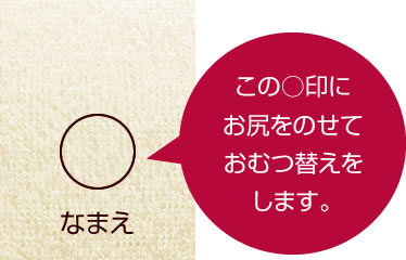 おむつ交換用バスタオル 1枚